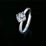 Awesome 100% Real Moissanite Ring  D Colour VVS1 Adjustable Size S925 Silver GRA Certificate Wedding Rings for Women