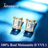 Luxury 0.5-2 Carats Marquise Heart Pear Princess Cut Moissanite Diamonds Stud Earrings