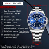 Popular Brand Waterproof Mechanical Automatic Men's Stainless Steel Sapphire Glass Writwatches - Best Gift