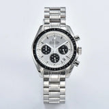Japanese Quartz vk63 Sapphire Glass Panda dial vk63 Movement Chronograph Multi-function Men's Business Watch