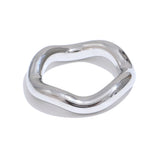 18K Gold Plated High Quality Stainless Steel Twisted Round Simple Daily Ring