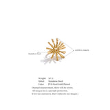 18K Gold Plated Stainless Steel Sun Flower Fashion Ring for Women  Daily Jewellery
