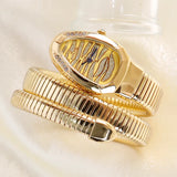 Classic Unique Snake Head  Fashion Retro Style Luxury Cubic Diamonds Bling Women's Watches - Ideal Gifts