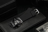 High Range Automatic Mechanical Watches Luminous Luxury Tourbillon Gold Rubber Strap Triangle Skeleton Wristwatches
