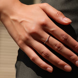 Twisted Rope Thin Braided VVS1 D Colour Moissanite 925 Silver Stacking Ring