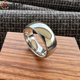 Dome High Polish Classics I Love You 6/8MM Men Women Wedding Tungsten Couple Rings
