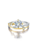 Sparkling 1 Carat VVS1 D Colour Moissanite Diamond Princess Star Ring