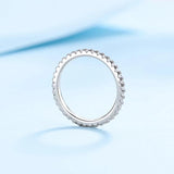 Stunning  VVS1 D Colour 100% Moissanite Diamond Eternity 925 Sterling Silver Wedding Engagement Rings for Women