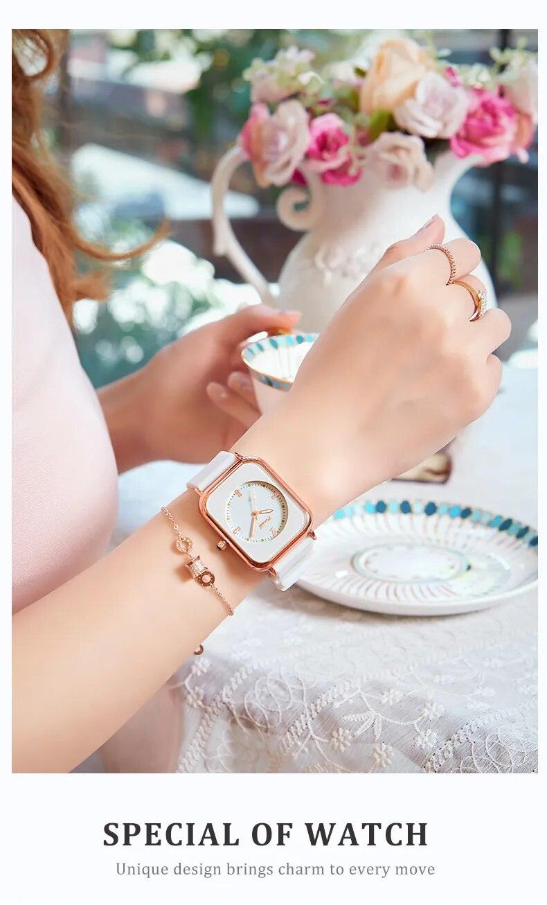 New Arrival Original Brand Simplicity Ladies Casual Bracelet Silicone Strap Quartz Fashion Quartz Women's Watches - The Jewellery Supermarket