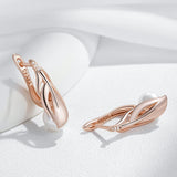 14K Filled Gold With AAA Zircon Diamonds Fashion Pearl Leaf Drop Earrings Fine Jewellery
