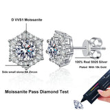 Wonderful 0.5ct 5mm Moissanite Diamonds Earrings for Women S925 Sterling Silver Fine Jewellery for Women - The Jewellery Supermarket