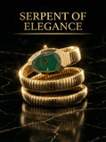 High Quality Gold Diamond Set Snake Shaped Dress Watch Bangle Unique Brand Watch