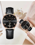 New Elegant Fashion Simplicity Womens Watches Original Quartz Movement Rose Gold Plated Watches for Women