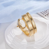 Luxury Fashion Ladies Snake Elegant Bracelet Watch Creative Personality Women's  Quartz Watch - Ideal  Gift