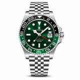 Top Brand Sapphire Crystal Stainless Steel 100M Water Resistant Quartz Watch