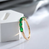 Lovely Opal Green 14K Goled Filled AAA Zircon Crystals Luxury Design Ring