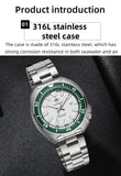 200 Waterproof Sapphire Glass BGW9 Luminous Stainless Steel Quartz Diving Watch