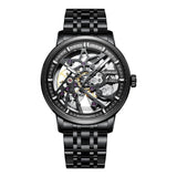 New Famous Brand Mechanical Watch - Men 30M Waterproof Luminous Steel Automatic Skeleton Dial Watch - The Jewellery Supermarket