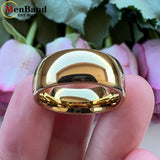 New Arrival Classics Dome High Polish I Love You 6MM 8MM Comfort Fit Tungsten Wedding Couple Rings - The Jewellery Supermarket