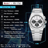 Popular Top Luxury Brand VK63 Chronograph Sapphire Glass New Quartz Business Watches - Ideal Choice - The Jewellery Supermarket