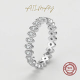 New Shining AAAA Lab Created Diamonds Silver Lucky Eye Geometric Design Ring