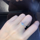 Superb 6mm 0.8Carat D Color VVS1 Moissanite Silver Engagement Solitaire Rings