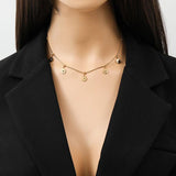 New Arrival 316L Stainless Steel Gold Colour Flower Pendant Necklace Earrings For Women - Fashion Jewellery Set - The Jewellery Supermarket