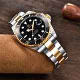 Popular Brand Waterproof Mechanical Automatic Men's Stainless Steel Sapphire Glass Writwatches - Best Gift
