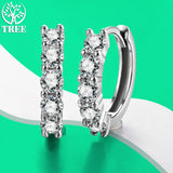 0.5ct D Colour VVS1 Quality Moissanite Diamonds Sparkling Clip Earrings - Sterling Sliver Fine Jewellery for Women