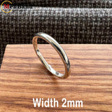 Dome High Polish Finish 2-10MM  White Tungsten Wedding Couple Rings Comfort Fit