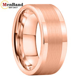 Polished Brushed Flat 10MM 12MM Classic Tungsten Men Women Wedding Ring Comfort Fit