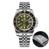 Top Brand New GMT Movement Quartz Watches, Stainless Steel BGW9 Luminous 20Bar Waterproof Diver Watch For Man