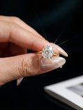 Terrific VVS1 D Colour 5 Carat Brilliant Oval Moissanite Diamond Engagement Ring