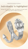 Snake Shape Design Exquisite Fashion Casual Waterproof Copper Band Wristwatch