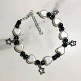 Popular Grunge Pearl Stars Beaded Nana Anime inspired  bangles for women Charm bracelet set - The Jewellery Supermarket