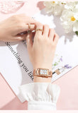 Luxury Brand Stainless Steel Strap Watches for Women -  Fashion Simple Square Quartz Watches, Ideal Gifts