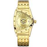 Luxury Classic Brand Multicolour Triangle Quartz Wristwatches -  Dial wth Roman Numerals Business Mens Wristwathes