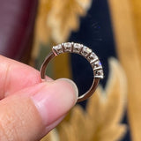 Terrific 3mm 4mm Moissanite Half Eternity Band 5-stone 7-stone Silver Wedding Rings