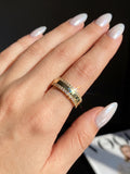 Lovely Round VVS1 D Colour Moissanite Diamonds Stellar Spikes Ring Fine Jewellery