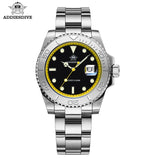 Luxury Men's Diver Steel 200m Waterproof Ceramic Bezel Analog Luminous Quartz Watch