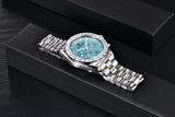 Luxury Chronograph AR Sapphire Mirror Ceramic Bezel New Moon Men's Quartz Watches