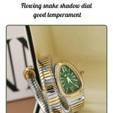 New Arrival Stainless steel Snake Design Cz Diamonds Snake Watches for Women - High Quality Ladies Fashion Watches