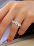 Gorgeous 1 Carat VVS1 D Colour Moissanite Diamond Sparkling Ring Fine Jewellery