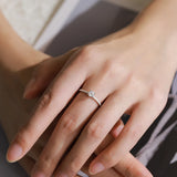 Simple Dazzling  AAAA Lab Created Diamond925  Sterling Silver Ring Fine Jewellery