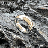 Shiny White Gold Color 2/3/4/5/6/7/8/10mm Tungsten Carbide Rings for Men Women