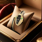 Fashionable Snake Design Style, Elegant and Unique High-End Women's Quartz Watches with Niche and Atmospheric Design
