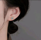 Delicate Moissanite Diamonds S925 Sterling Silver Stud Earrings For Women And Men