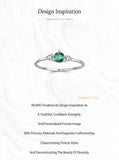 New Charming 925 Sterling Silver Green White AAAA Lab Created Diamond Rings