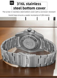 Waterproof Luxury Brand Watch AD2504 Stainless Steel Black Dial Sappire Luminous NEW Ceramic Bezel Dive Watches