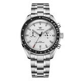Chronograph Quartz Watch 100M Water Resistant Business Casual Stainless Steel Watches